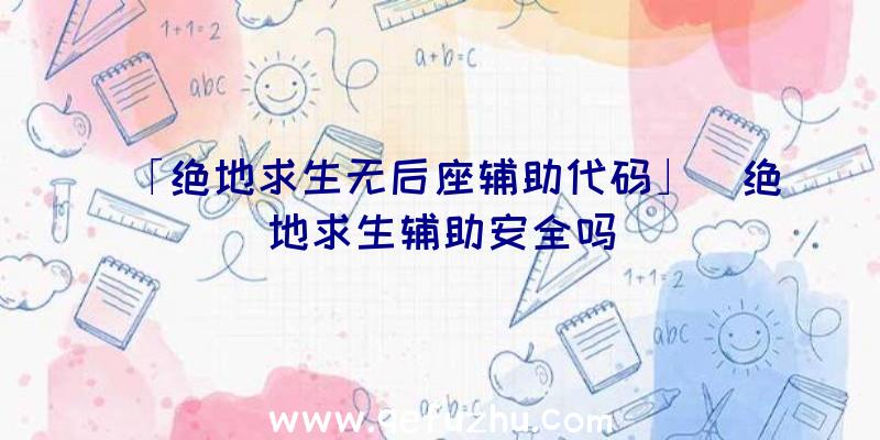 「绝地求生无后座辅助代码」|绝地求生辅助安全吗